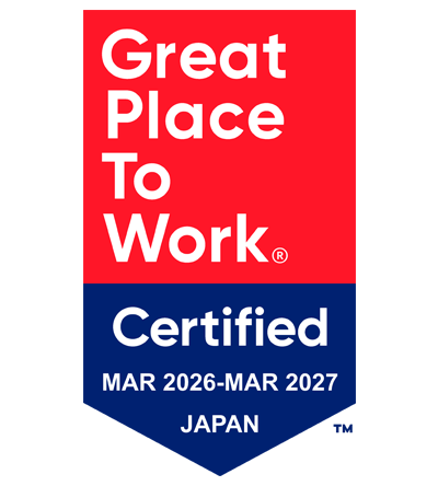 Great Place To Work® Certified MAR 2026-MAR 2027 JAPAN